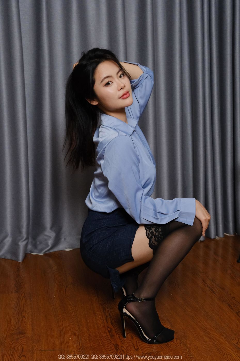 [IESS异思趣向] 2025.05.25 丝享家 2062 兔兔《蓝衣半筒袜》[86P-118MB]