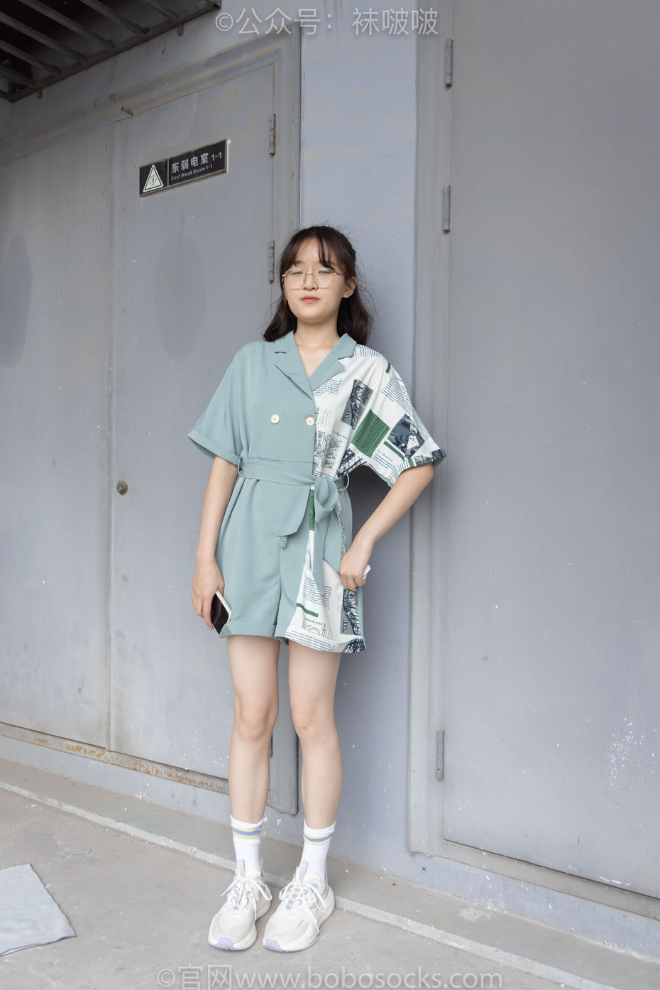 [BoBoSocks袜啵啵]NO.025 熊熊-安踏运动鞋、白色棉袜（踩脏）、裸足[146P+1V／5.23GB]